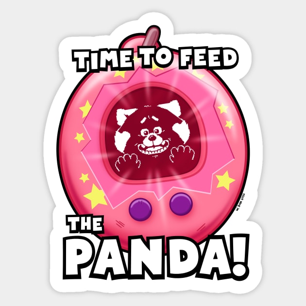 Feed the Panda Sticker by wloem
